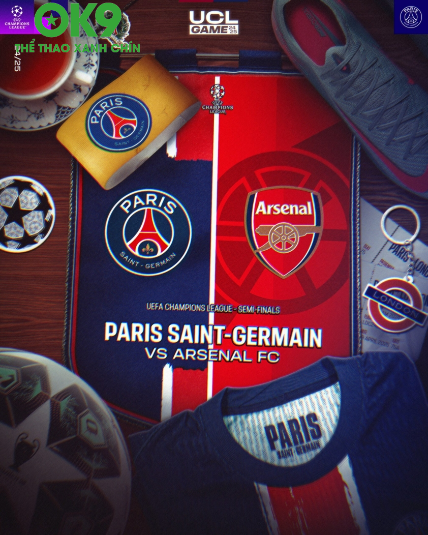Màn so tài đáng được chờ đợi giữa PSG vs Arsenal – Ảnh: Twitter